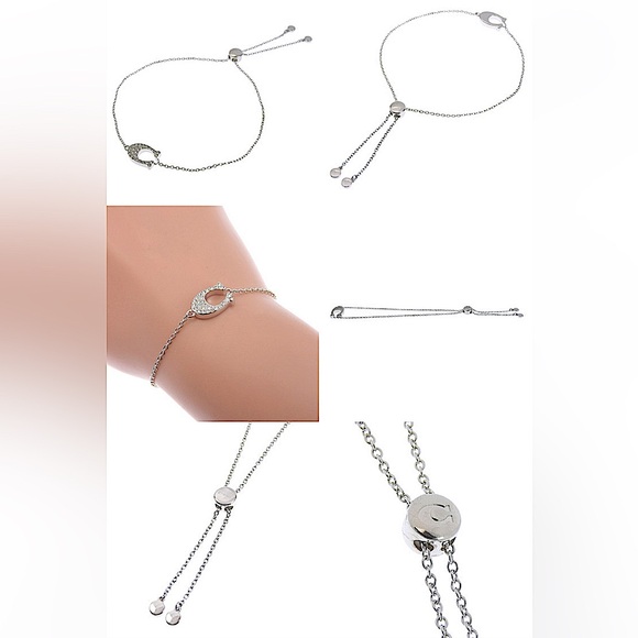 COACH Pave Signature Slider Bracelet NWT/NEW with Dust bag - Picture 8 of 15